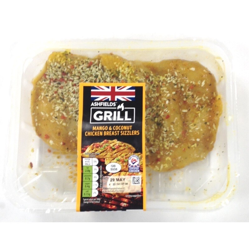 Aldi Ashfields Grill Mango &amp; Coconut Chicken Breast Sizzlers