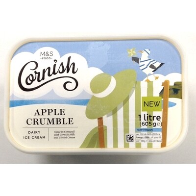 M&S Cornish Apple Crumble Dairy Ice Cream