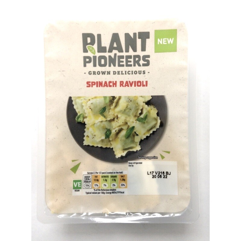 Plant Pioneers Spinach Ravioli