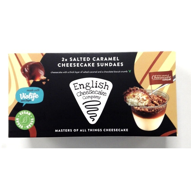 English Cheesecake Company Salted Caramel Cheesecake Sundaes