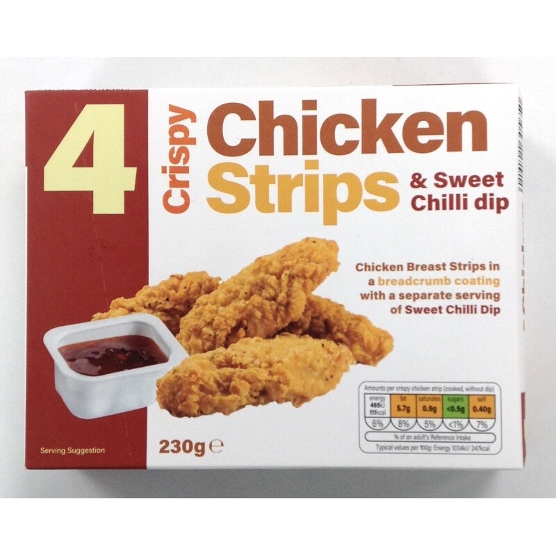 Aldi Crispy Chicken Strips - Sweet Chilli Dip