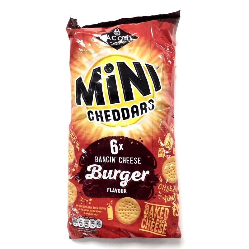 Mini Cheddars - Banging Cheese Burger flavour
