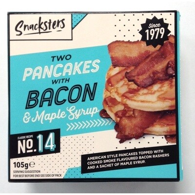 Aldi Snacksters Two Pancakes With Bacon And Maple Syrup
