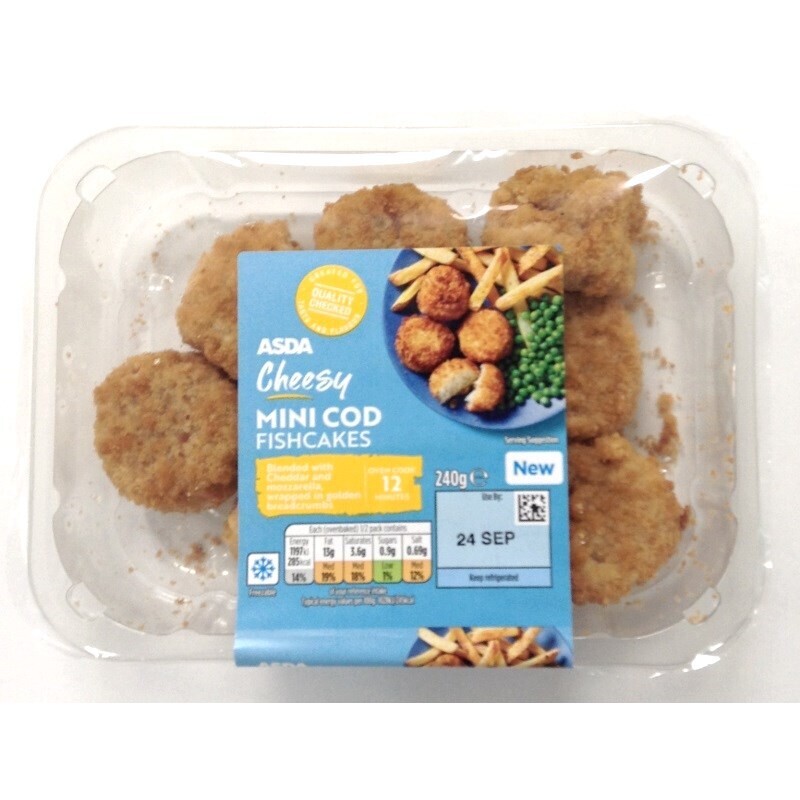 Asda Cheesy Mini Cod Fishcakes