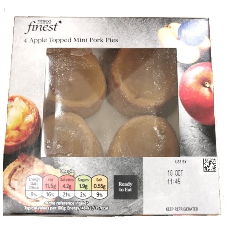 Tesco Finest Apple-Topped Mini Pork Pies