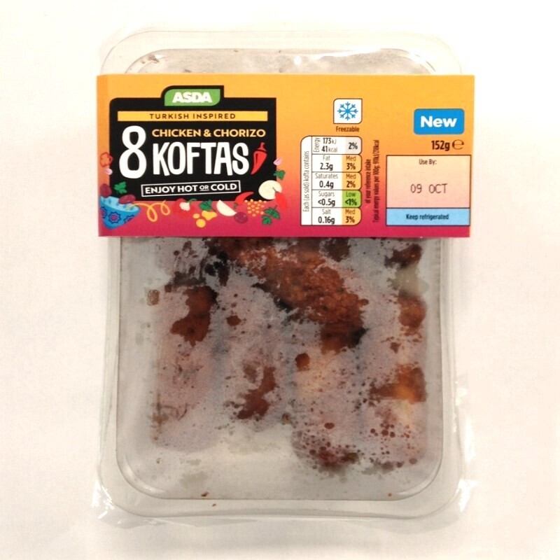 Asda Turkish Inspired Chicken and Chorizo Koftas