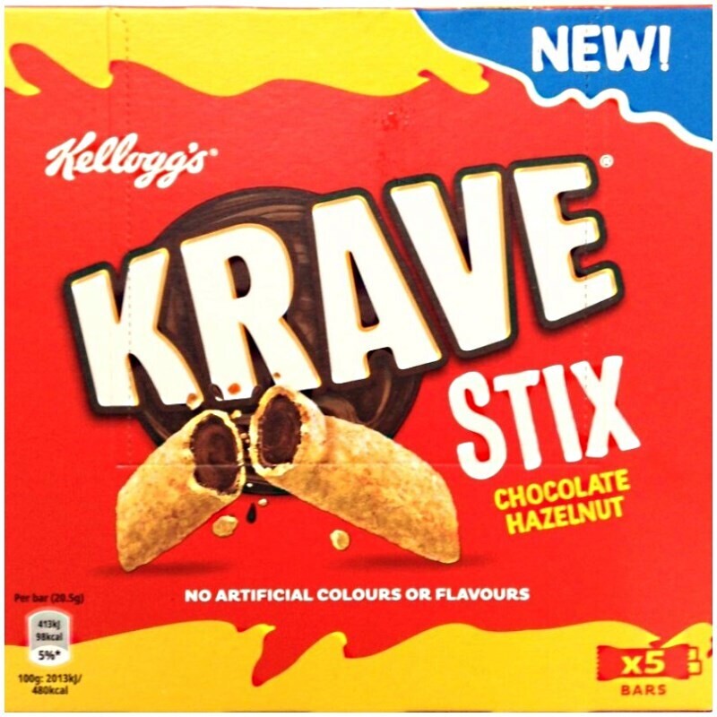 Kellogs Krave Sticks Milk Chocolate Snacks