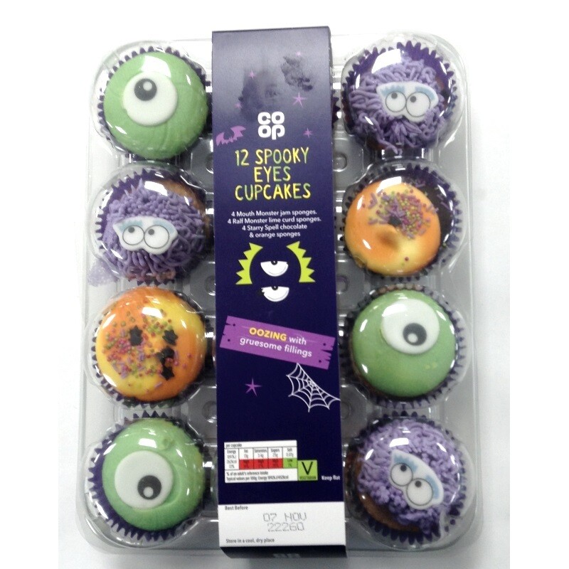 Co-op 12 Spooky Eyes Cupcakes