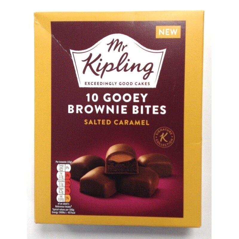 Mr Kipling 10 Gooey Brownie Bites Salted Caramel
