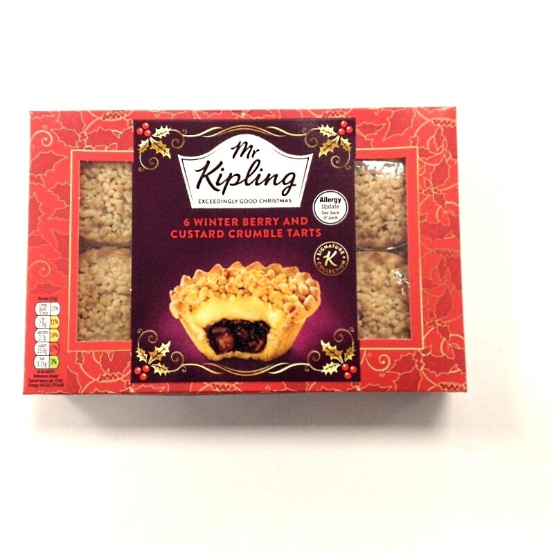 Mr Kipling Winter Berry and Custard Crumble Tarts