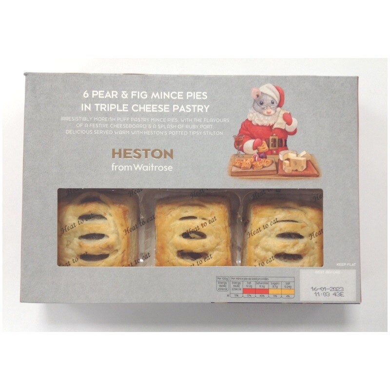 Heston from Waitrose Pear &amp; Fig Mince Pies in Cheese Pastry