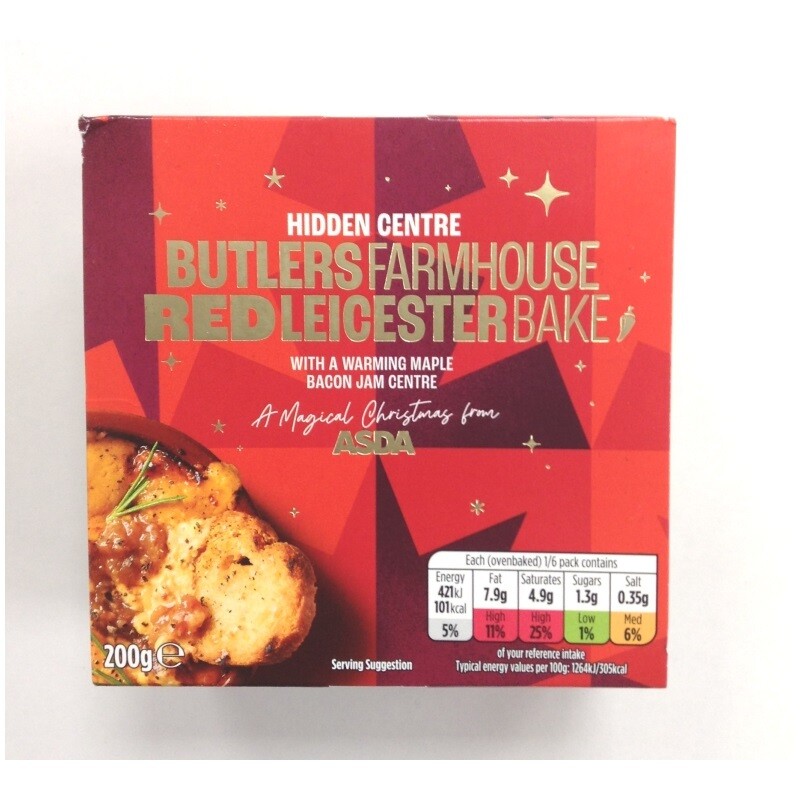 Asda Hidden Centre Butlers Farmhouse Red Leicester Bake