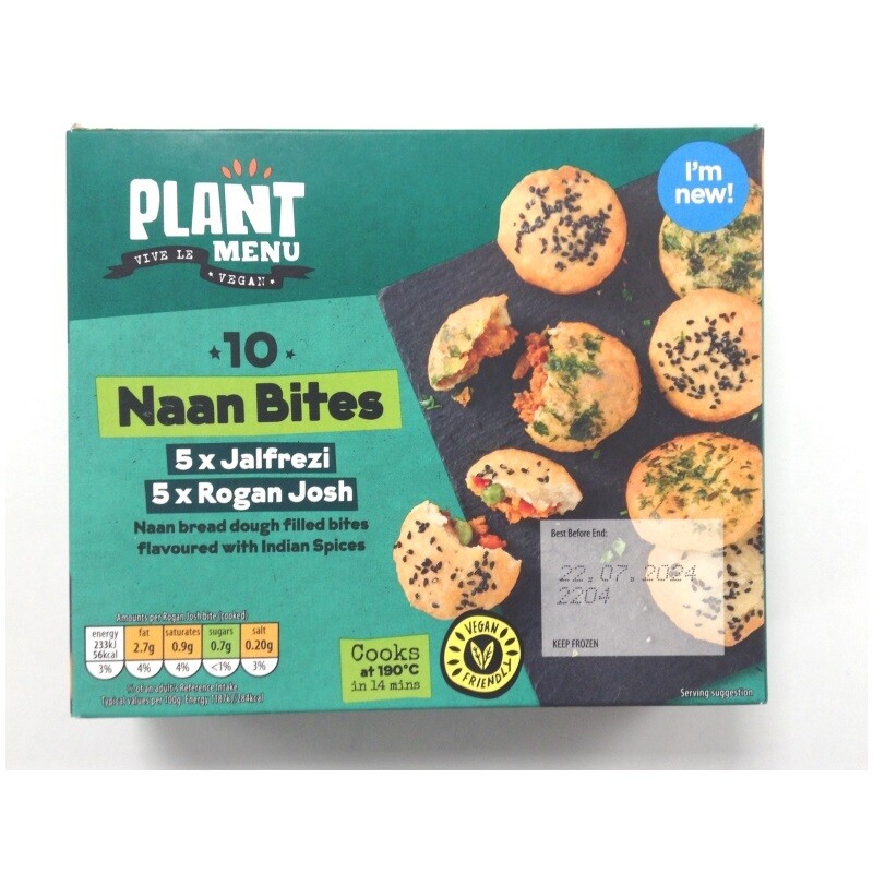 Aldi Plant Menu Naan Bites