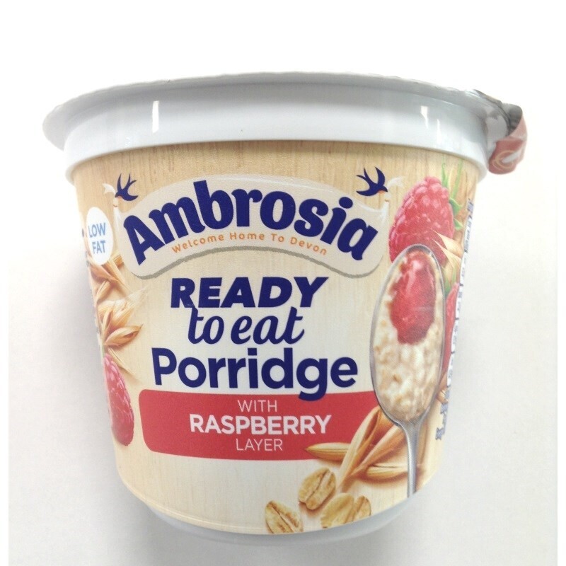 Ambrosia Ready To Eat Layered Raspberry Porridge Pot