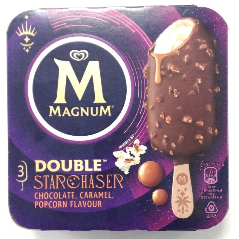 Magnum Double Starchaser Chocolate Caramel &amp; Popcorn Flavour