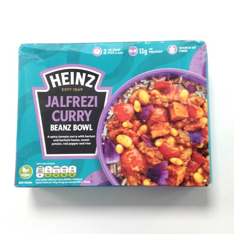 Heinz Jalfrezi Curry Beans Frozen Bowl Ready Meal