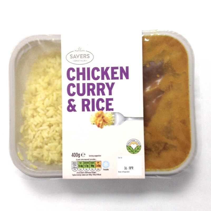 Morrisons Savers Chicken Curry &amp; Rice