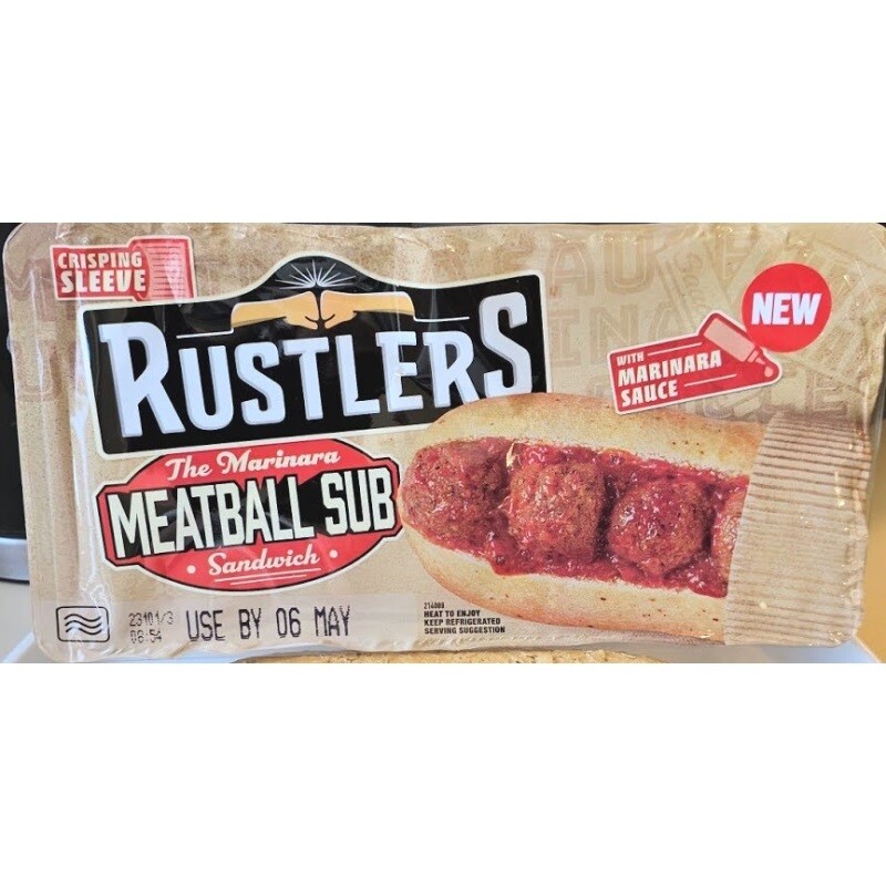 Rustlers The Marinara Meatball Sub Sandwich with Marinara Sauce