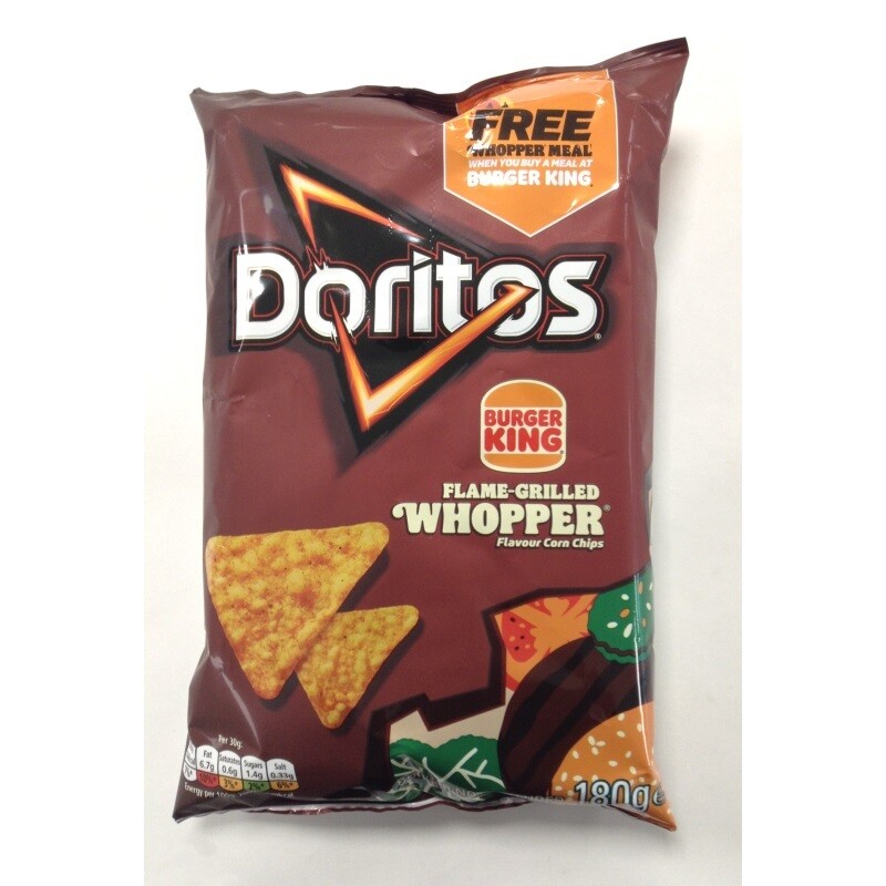 Doritos Burger King Flame Grilled Whopper Sharing Tortilla Chips