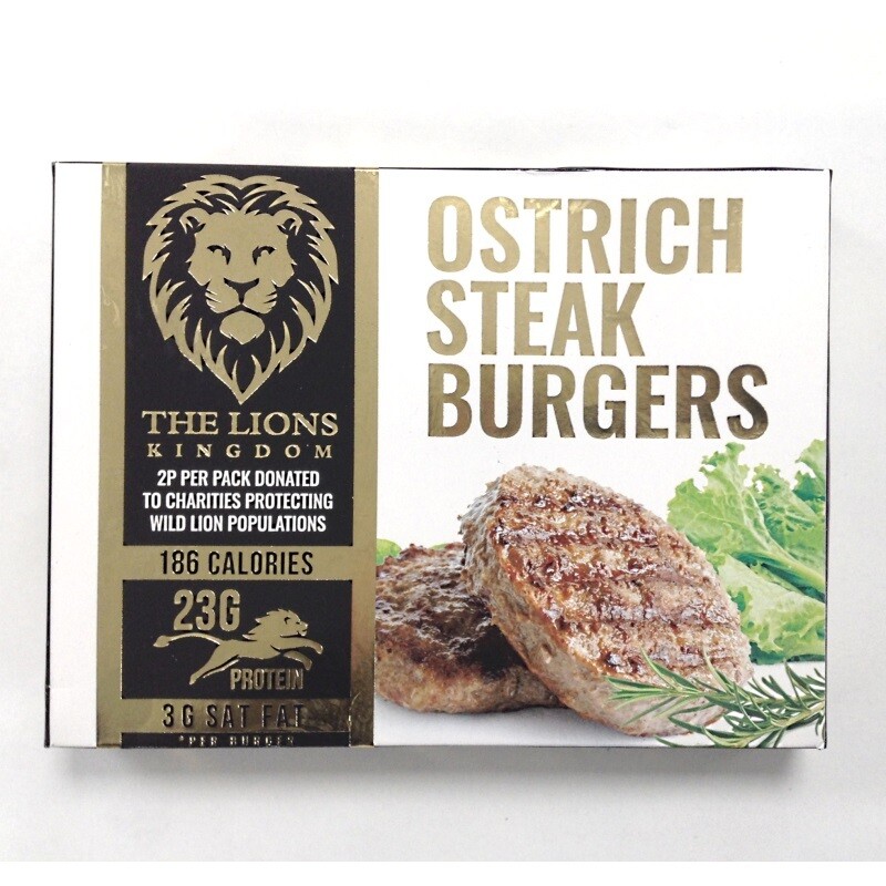 Lion Kingdom Ostrich Steak Burgers