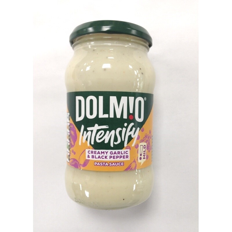 Dolmio Intensify Mild Creamy Garlic &amp; Black Pepper Pasta Sauce