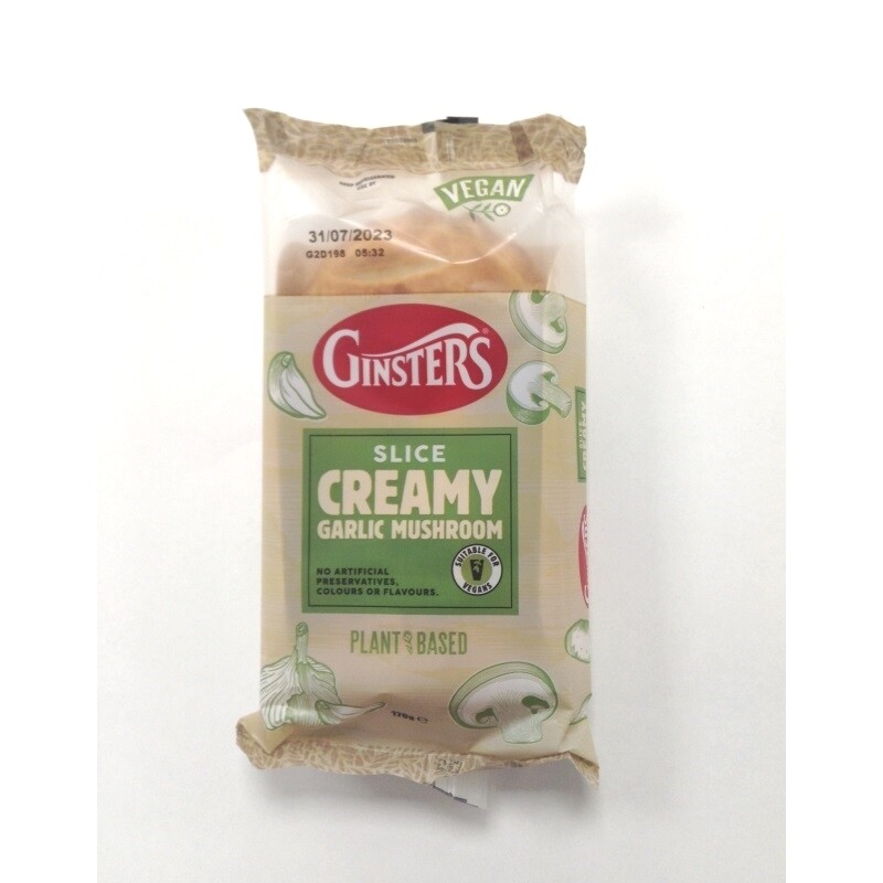Ginsters Vegan Creamy Garlic Mushroom Slice