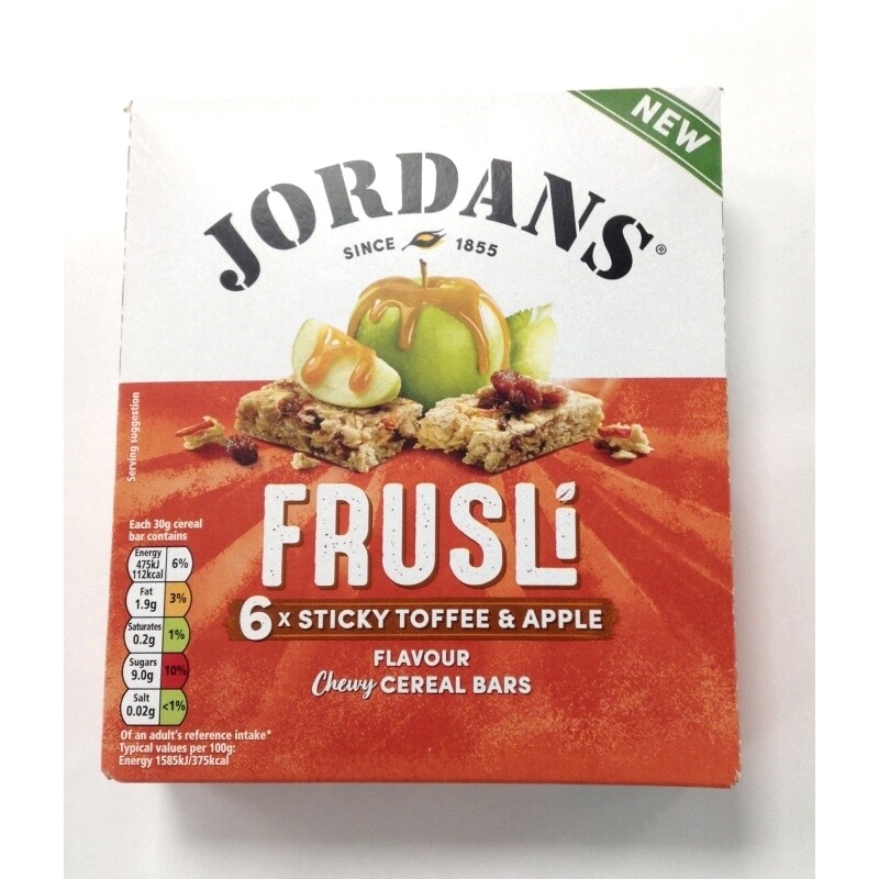 Jordans Frusli Sticky Toffee &amp; Apple Flavour Chewy Cereal Bar