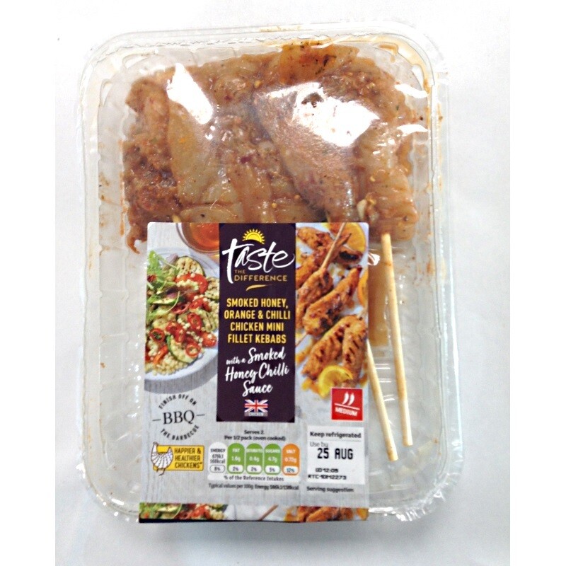 Sainsbury&#39;s Smoked Honey, Orange &amp; Chilli Mini Chicken Kebabs