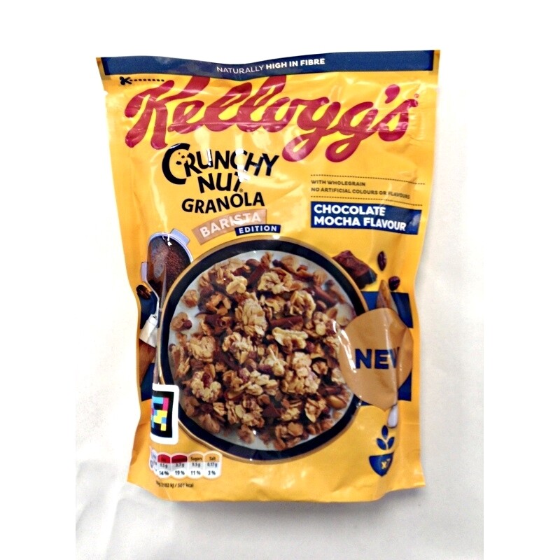 Kellogs Barista Edition Crunchy Nut Granola Chocolate Mocha Flavour