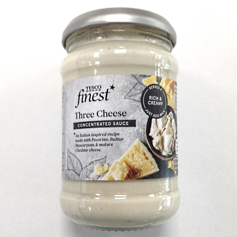 Tesco Finest Three Cheese Concentrated Sauce