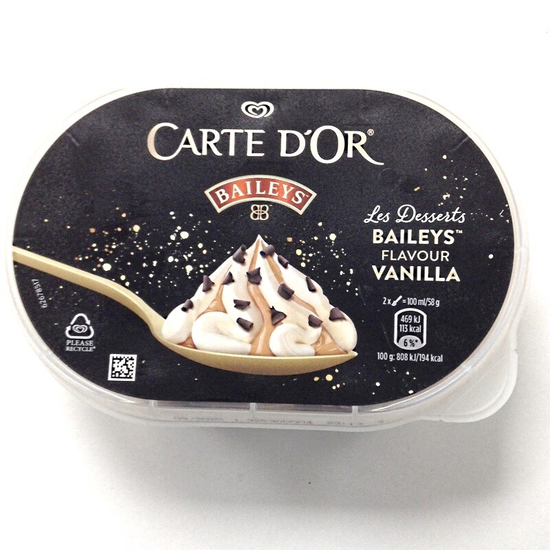 Carte D&#39;Or Baileys Ice Cream Tub