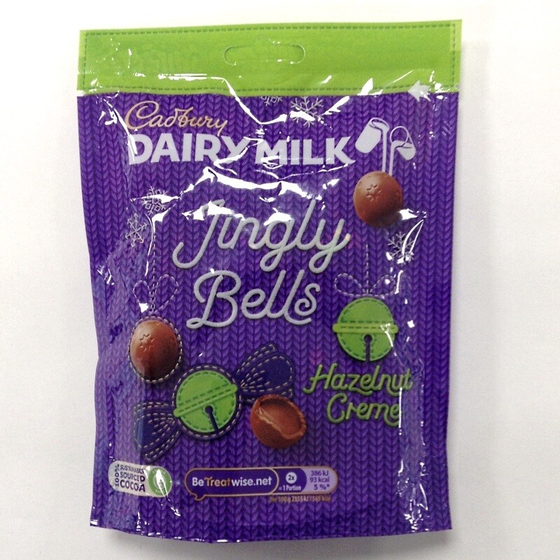 Cadbury Dairy milk Jingly Bells Hazeulnut Crème