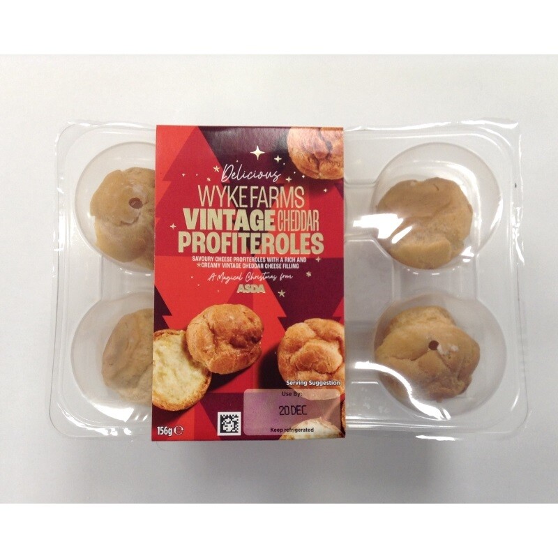 Asda Wyke Farms Vintage Cheddar Profiteroles