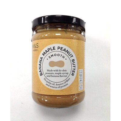 M&amp;S Smooth Maple Banana Peanut Butter