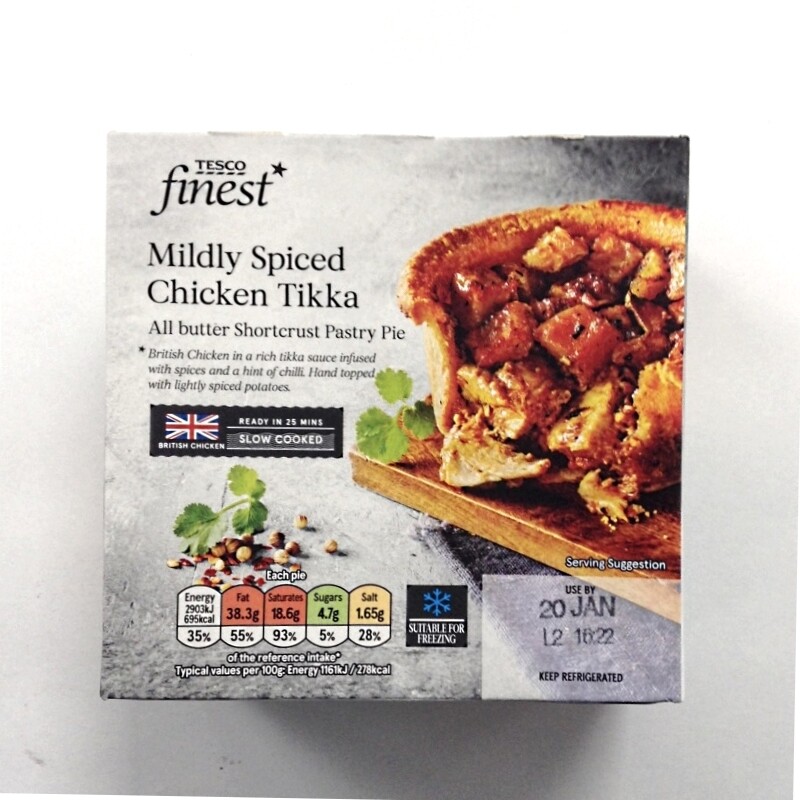 Tesco Finest Chicken Tikka Pie