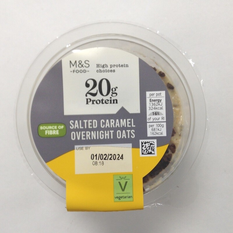 M&amp;S Salted Caramel Overnight Oats