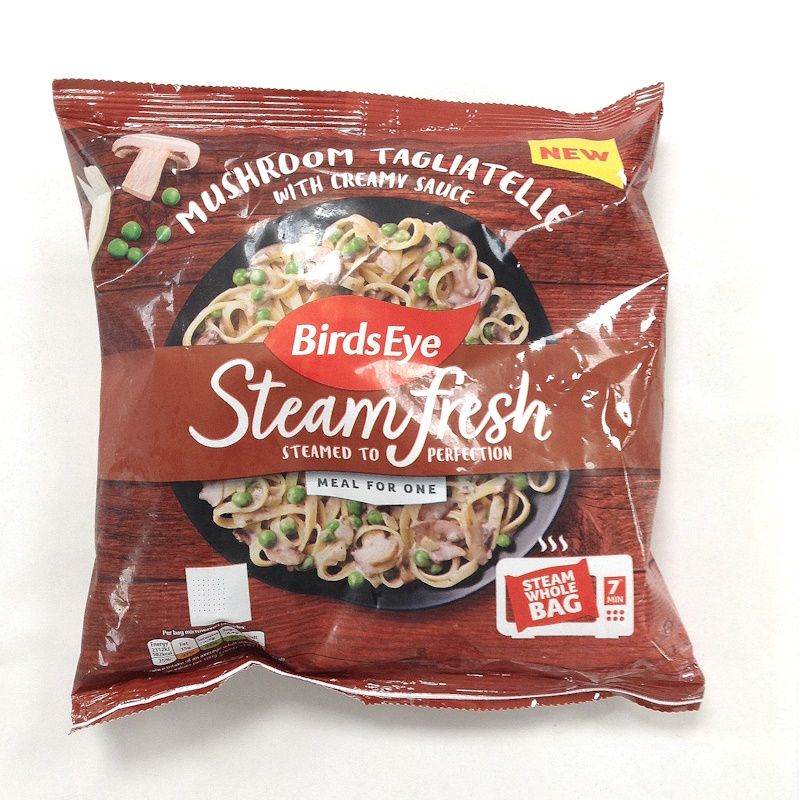 Birds Eye Steam Fresh Mushroom Tagliatelle with Creamy Sauce