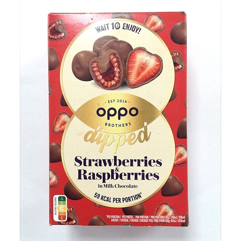 Oppo Brothers Dipped Strawberries and Raspberries in Milk Chocolate