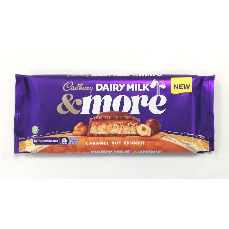 Cadbury Dairy Milk &amp; More Caramel Nut Crunch Chocolate Bar