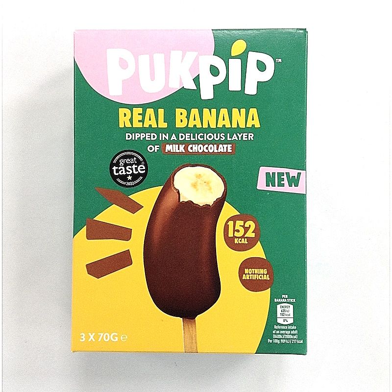 Pukpip Real Banana Dipped in Milk Chocolate
