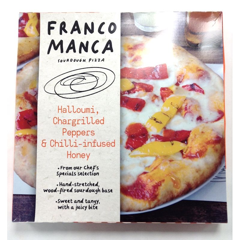 Franco Manca Sourdough Pizza Halloumi, Chargrilled Peppers &amp; Chilli-Infused Honey