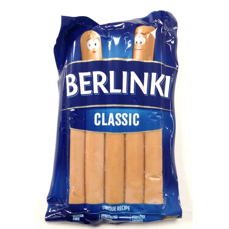 Morliny Berlinki Classic Smoked Pork and Chicken Hot Dogs