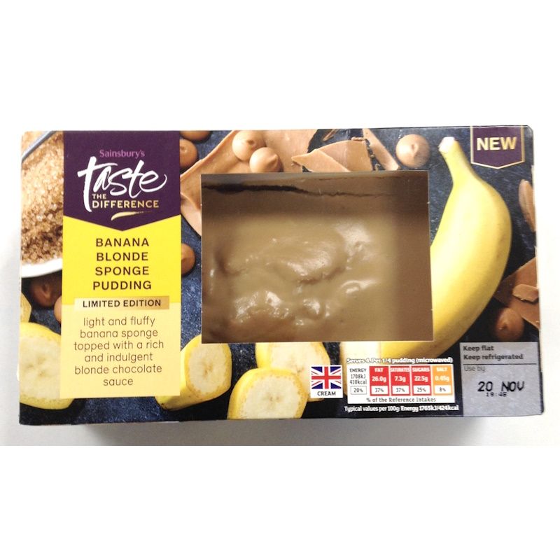 Sainsbury&#39;s Taste the Difference Banana Blonde Chocolate Sponge