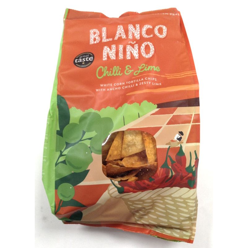 Blanco Nino Tortilla Chips - Ancho Chilli &amp; Zesty Lime