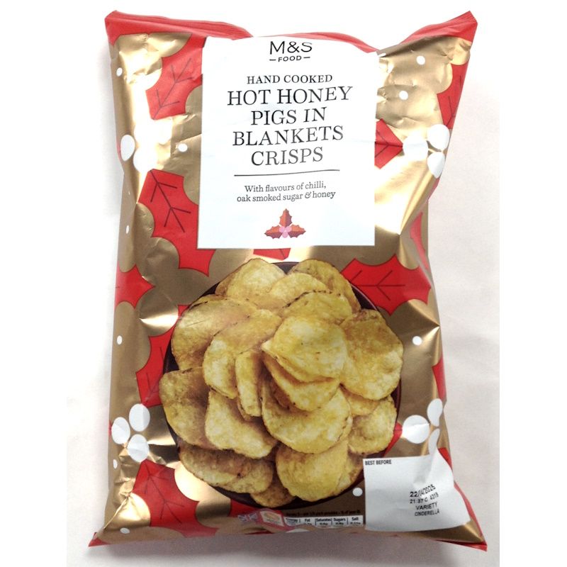 M&amp;S Hot Honey Pigs in Blankets Crisps 