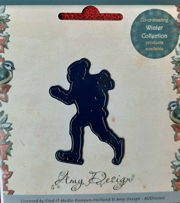 Snijmal schaatser / Die skater