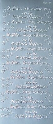 Stickers kerst zilver / silver christmas stickers
