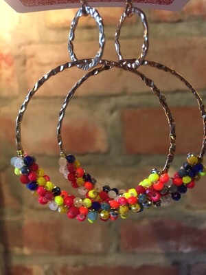 AAC-$22.00 Double Ring Dangling Earrings
