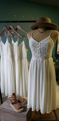 AAC - "The Julie" Little White Summer Dress