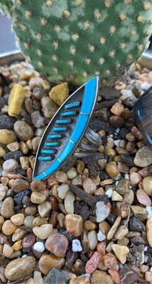 AAC - Zuni Pettipoint Ring - Sterling / Turquoise